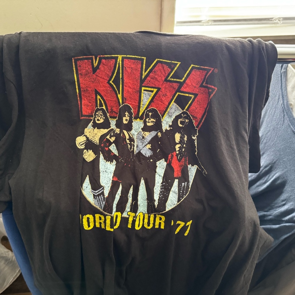 KISS World Tour '77 Black T-Shirt